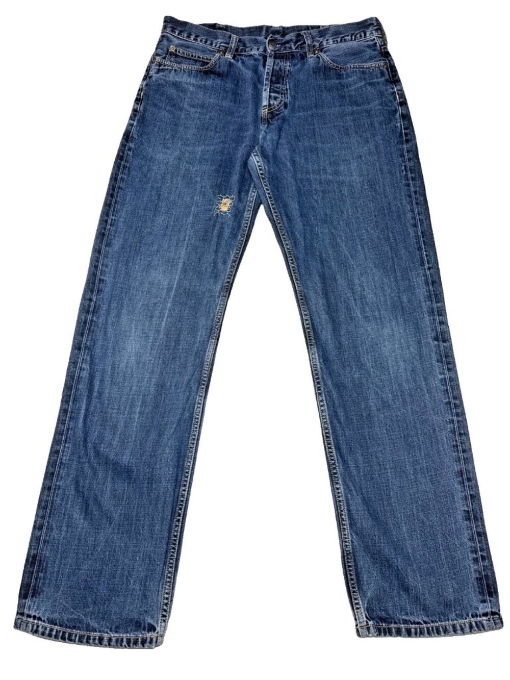 Carhartt WIP Marlow Pant Jeans 34x34 Blue Jeans Straight Fit Vintage